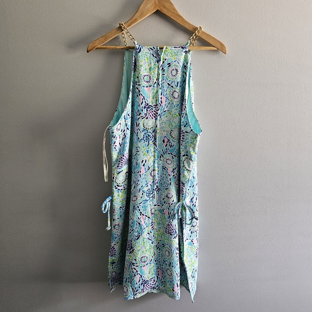 Lilly Pulitzer Chain Halter Pearl Romper 14 - Picture 4 of 11